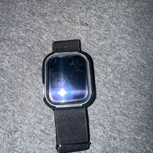 Apple Black Smartwatch with Dark Strap